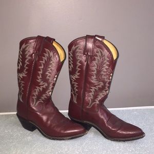 tony lama red cowboy boots